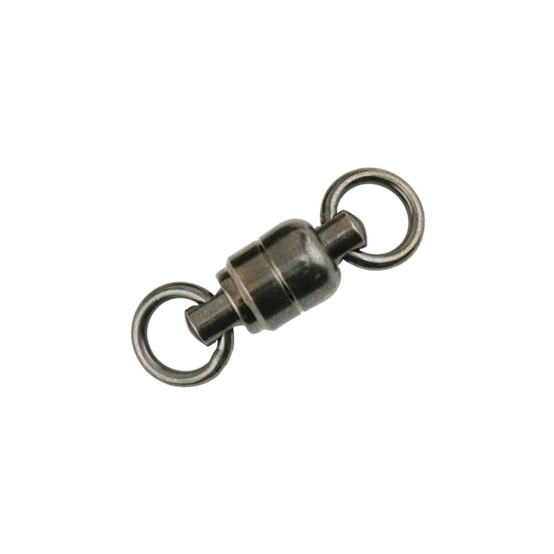 AFW Solid Brass Ball Bearing Swivels with Double Welded Rings, Size #8, 390 lb Test, Gunmetal Black, 50 pc - Image 2
